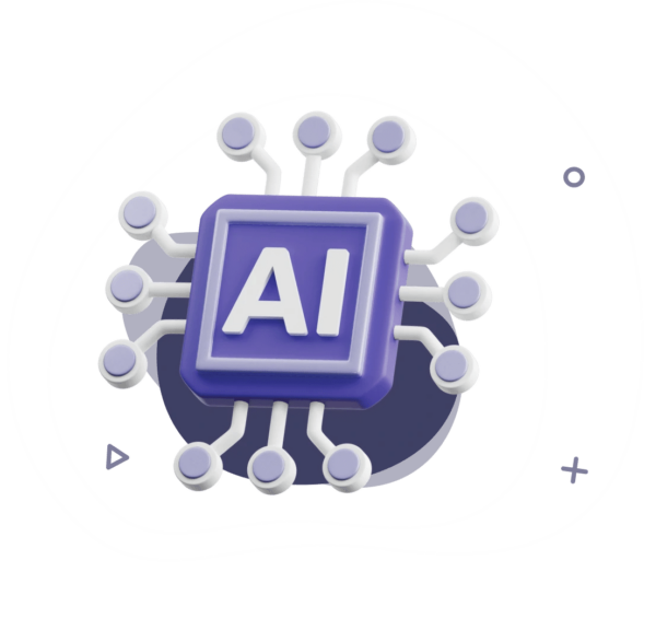 AI strategy chip illustration